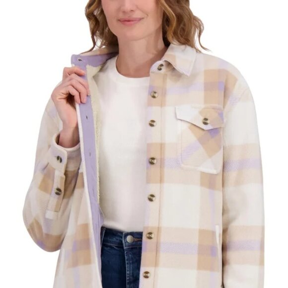 SAGE Women's Plush Shirt Jacket - Picture 4 of 8